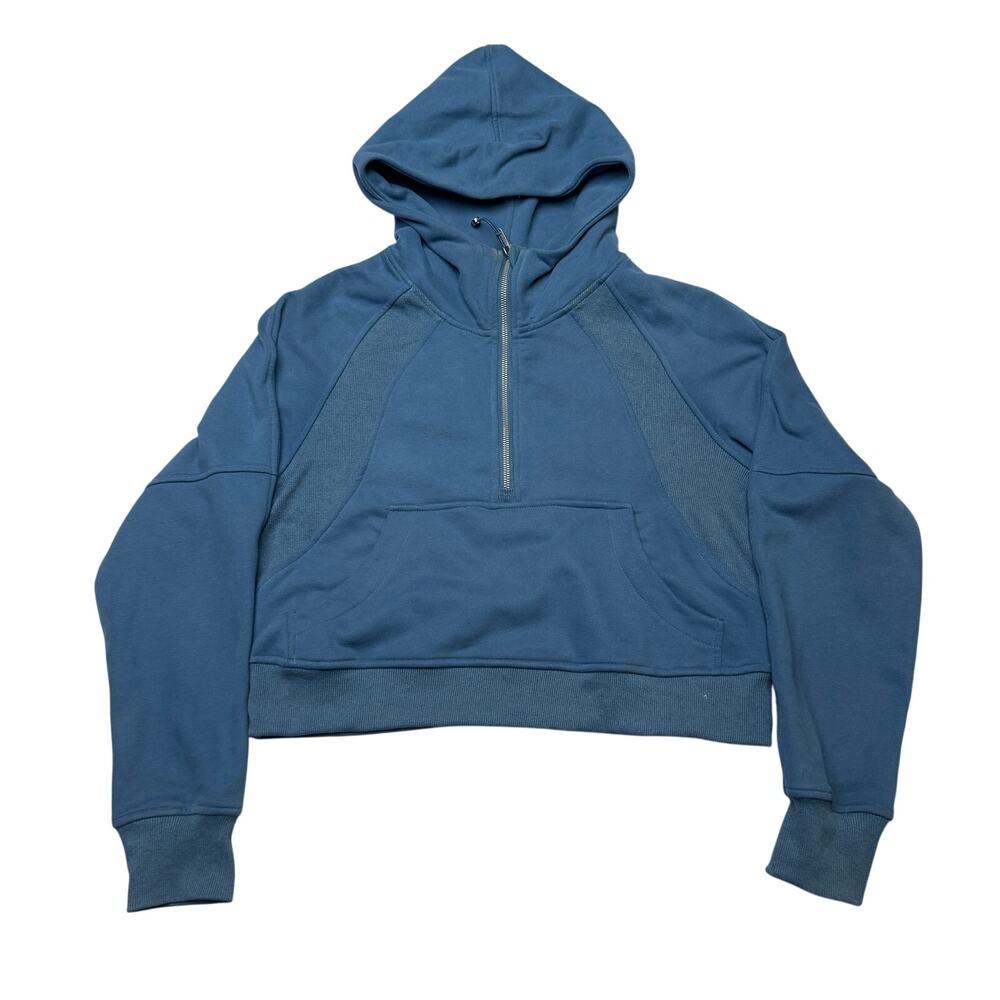 Trendy Queen Oversized Half Zip Sweatshirt Women's Small Minimalist Gym